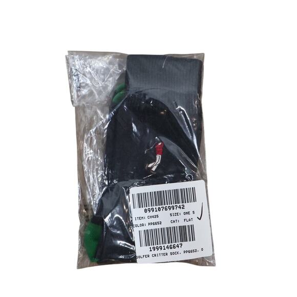 J.Crew Men's Golfer Socks Dark Charcoal One Size NWOT - Picture 2 of 2